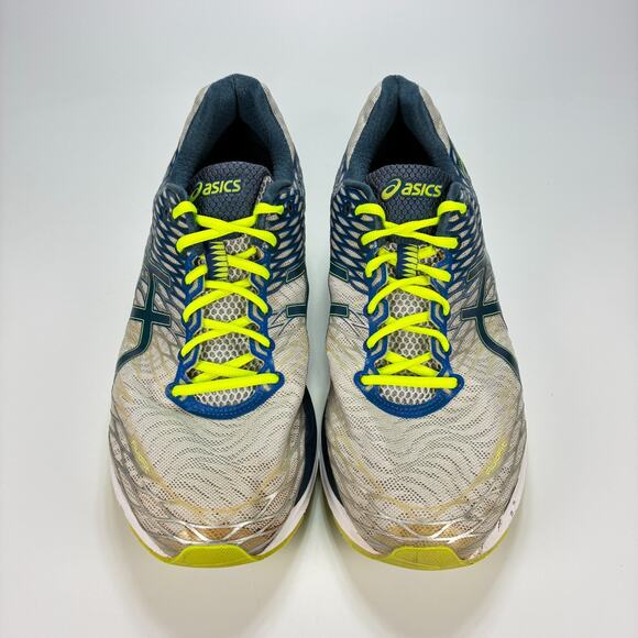 ASICS Gel Nimbus 18 Blue Gray Running Shoes Trainers T601N Men's Size 14 EE - Picture 3 of 10